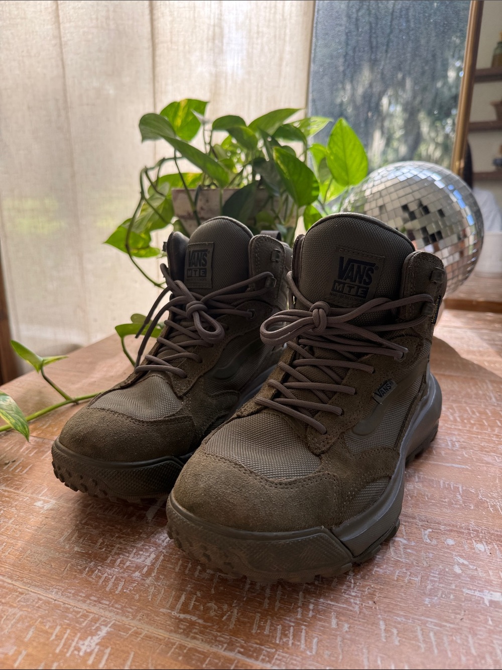 Vans Olive Green Tactical Hiking Boots